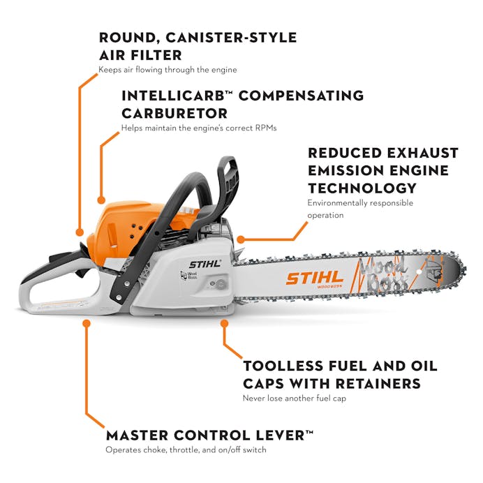 STIHL® MS 251 WOOD BOSS® – 18in Chainsaw | 45.6cc STIHL® Gas